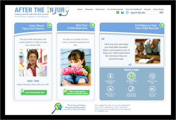 the After The Injury website